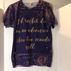 American Apparel top size M sublimation collection short sleeves purple